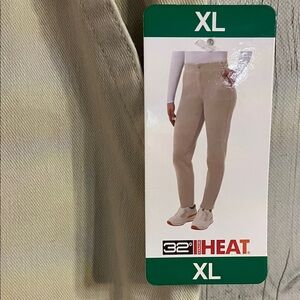 NWT Women’s 32 Degrees Heat Beige Pants with pockets XL and XXL